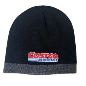 Costco Wholesale Beanie Adult One Size Black Knit Hat Skull Cap Employee Uniform